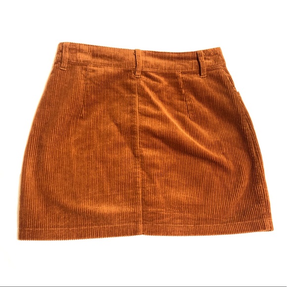 Forever 21 Corduroy Brown/Camel Mini Skirt - Picture 3 of 4